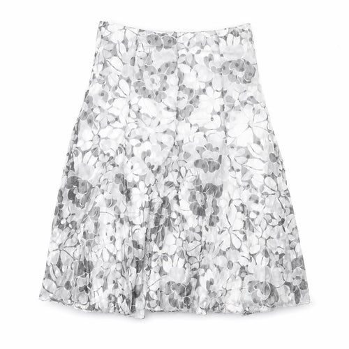 Kate Lilly Women's Floral Midi A-Line Skirt, Size 14