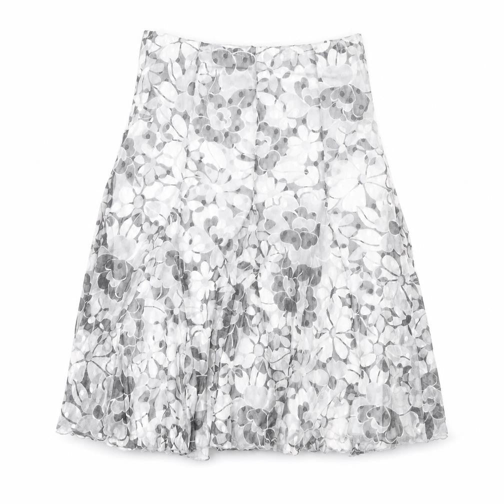 Kate Lilly Women's Floral Midi A-Line Skirt, Size 14