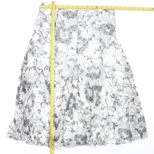 Kate Lilly Women's Floral Midi A-Line Skirt, Size 14