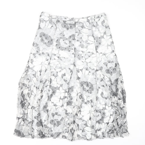 Kate Lilly Women's Floral Midi A-Line Skirt, Size 14