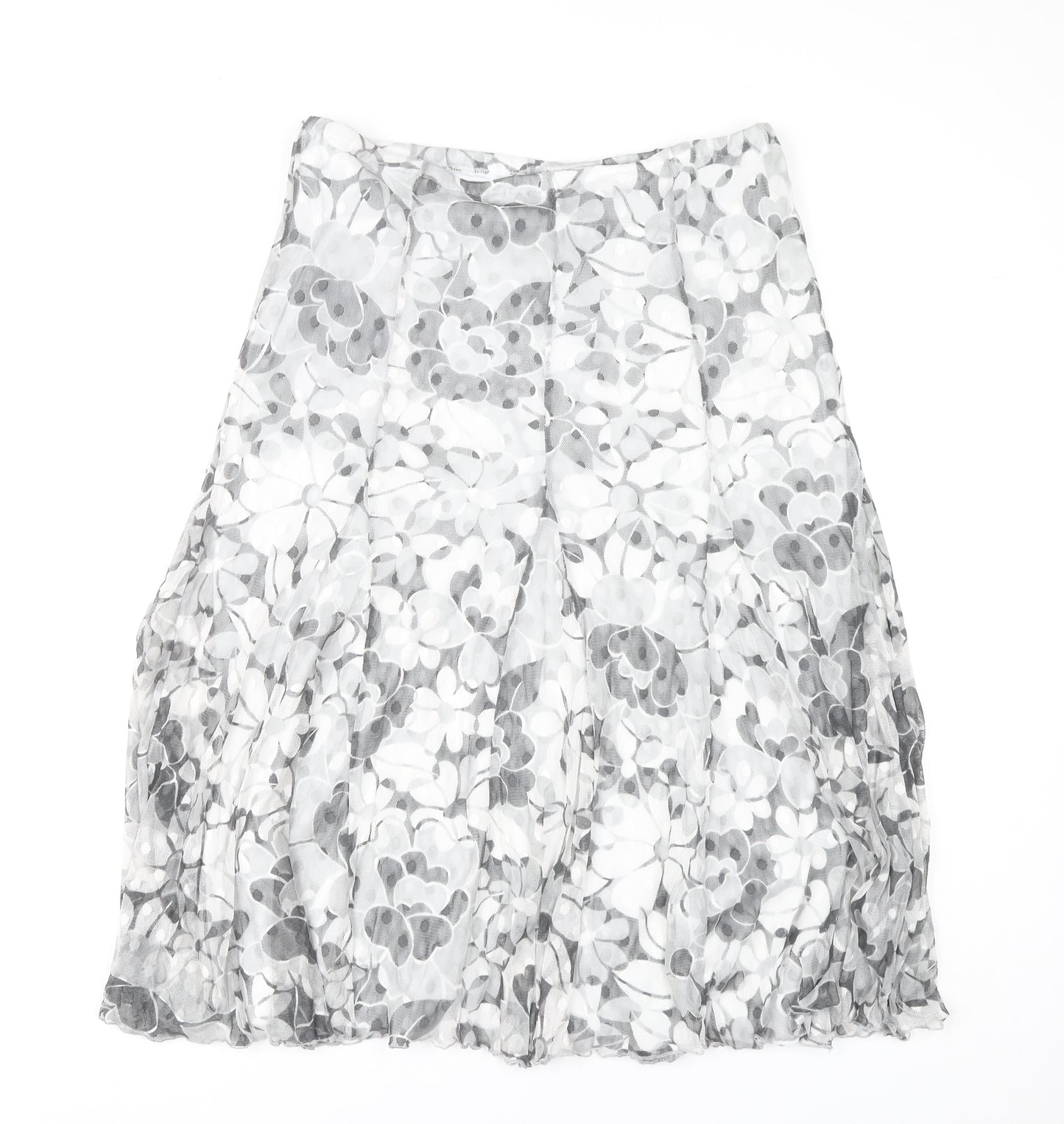 Kate Lilly Women's Floral Midi A-Line Skirt, Size 14