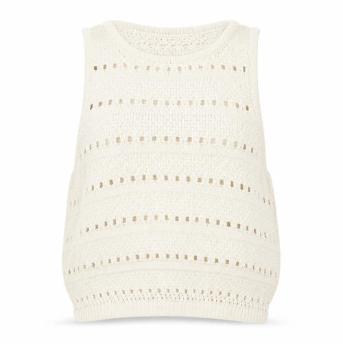 Levi's Women's White XS Knit Vest Casual Sleeveless