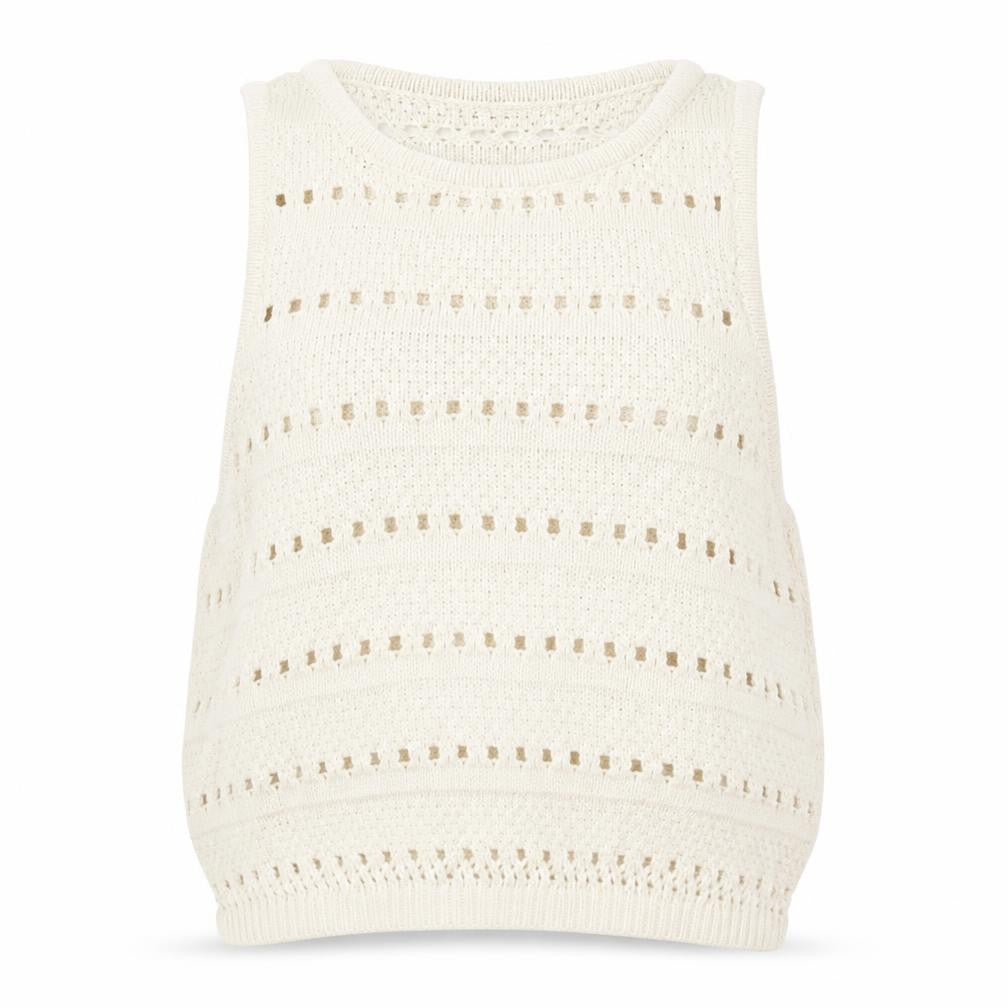 Levi's Women's White XS Knit Vest Casual Sleeveless