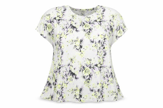 Front view of Papaya Women's Multicoloured Floral T-Shirt -, size 12