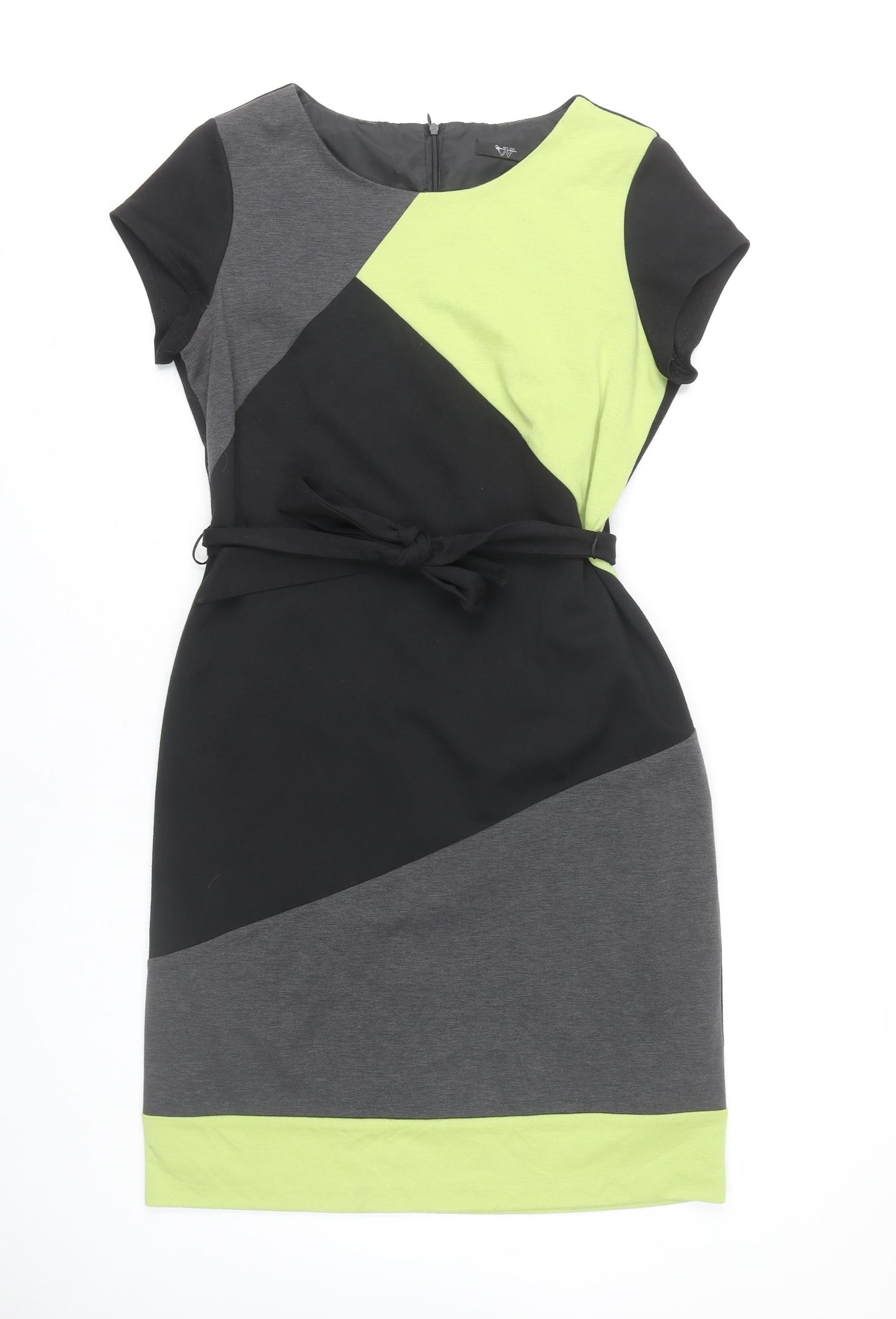 BHS Women's Multicoloured Sheath Dress Size 16