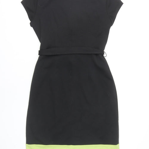 BHS Women's Multicoloured Sheath Dress Size 16