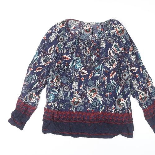 Marks and Spencer Women's Multicoloured Floral Tunic Blouse Size 12