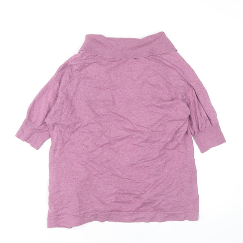 Fat Face Women's Pink Open Front Cardigan Size 12 Cotton