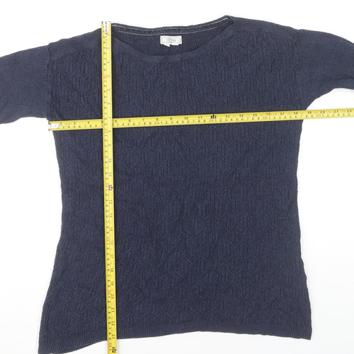 Fat Face Women's Blue Cotton Pullover Jumper, Size 8