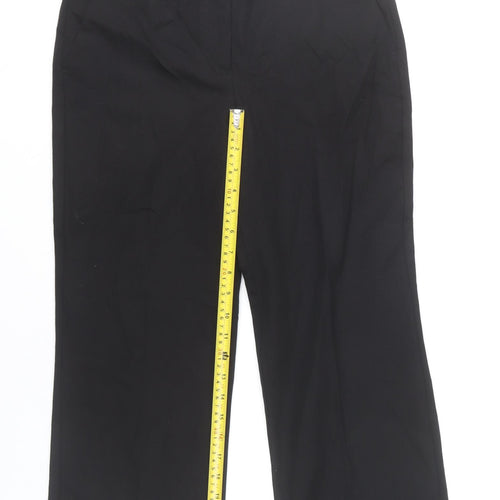 Next Women's Black Straight Trousers, Size 10
