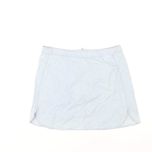 Double Agent Women Blue Denim Short Skirt Size 12