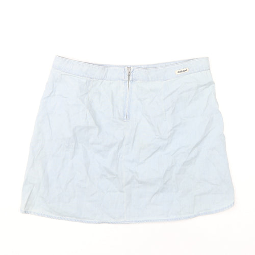 Double Agent Women Blue Denim Short Skirt Size 12