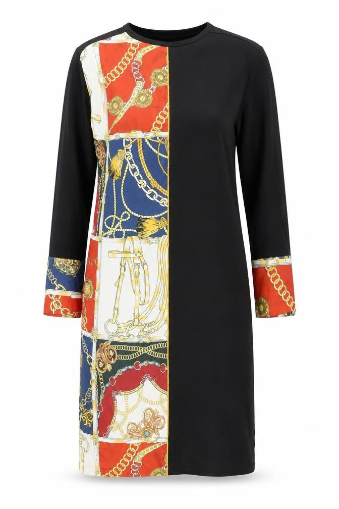 Front view of Zara Women's Multicoloured Shift Dress S