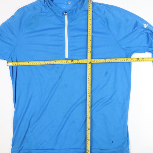 Adidas Men's Blue Golf Pullover Top - Size L