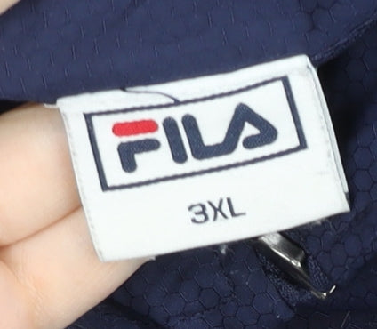 Fila Men’s Blue Windbreaker Jacket 3XL