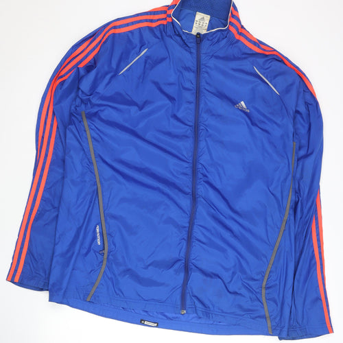 Adidas Men's Blue XL Track Jacket Full Zip