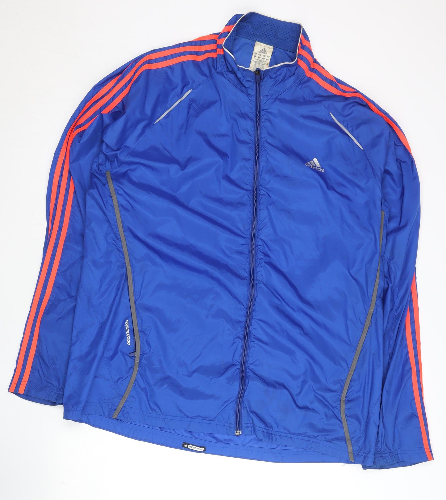 Adidas Men's Blue XL Track Jacket Full Zip