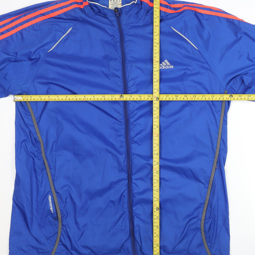 Adidas Men's Blue XL Track Jacket Full Zip