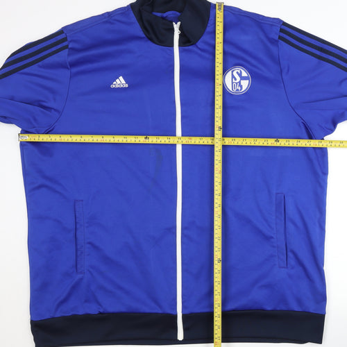 Adidas Men's Blue Track Jacket 3XL Full Zip