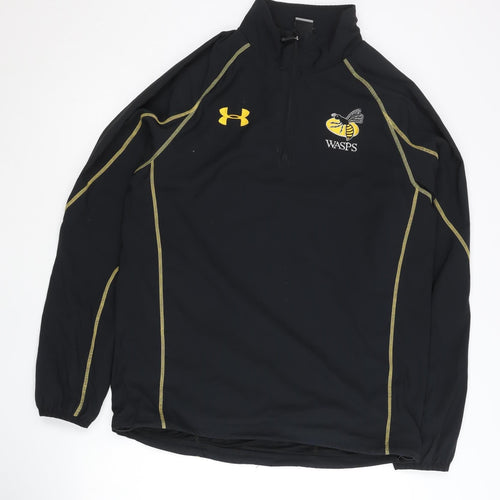 Under Armour Men's Black Rugby 1/2 Zip Jacket Size M