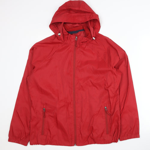 L.L. Bean Men’s Red Nylon Windbreaker - Size L