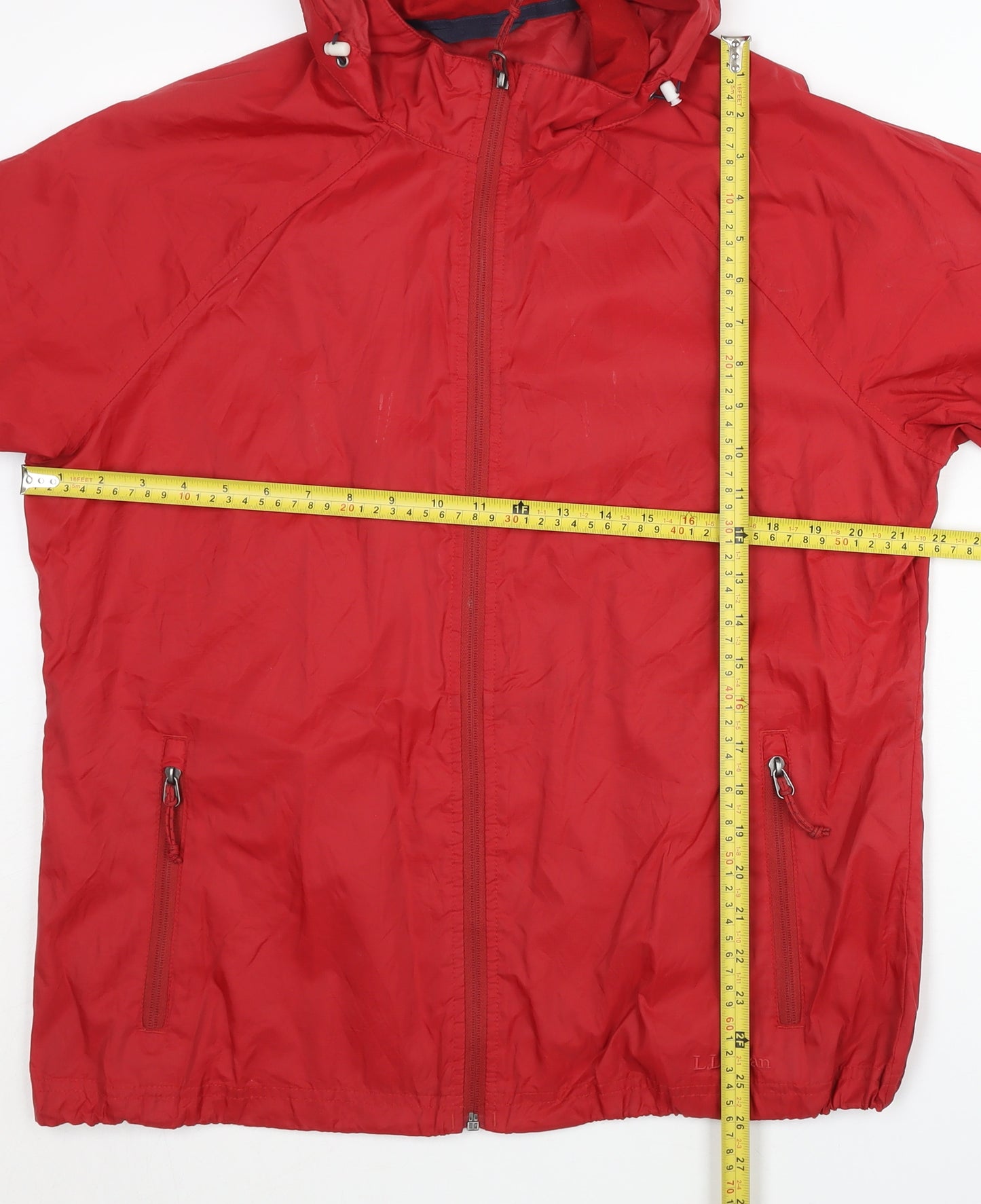 L.L. Bean Men’s Red Nylon Windbreaker - Size L