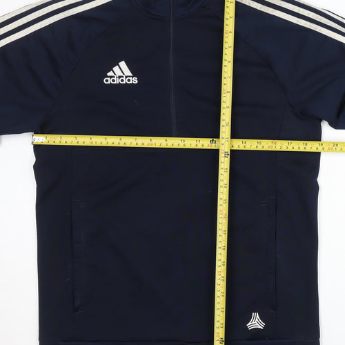 Adidas Men's Blue Track Jacket Size S, 1/2 Zip