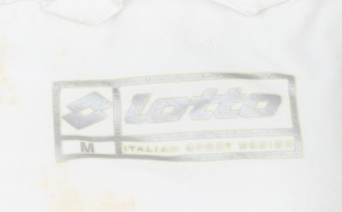 Lotto Men's White Basic Jacket M Full Zip Sportswear