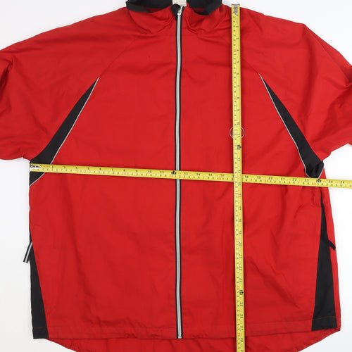 Crane Sports Men's Red XL Track Jacket