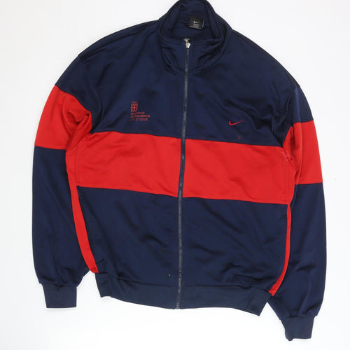 Nike Men's Blue Track Jacket Size M - All Seasons Activewear
