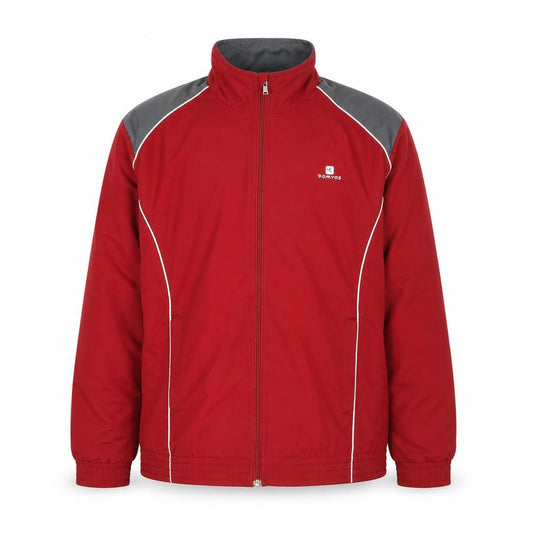 Front view of Domyos Men's Red Track Jacket M