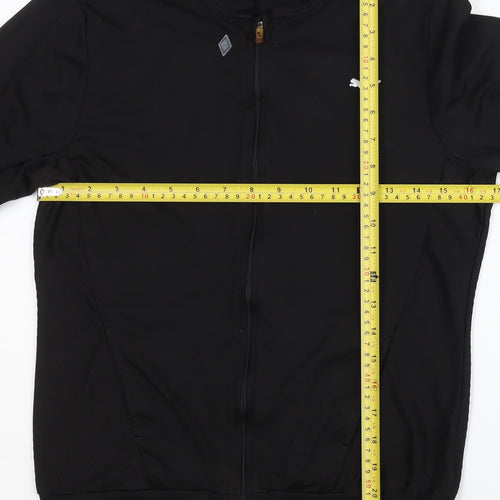 Puma Women's Black Full Zip Hoodie, Size 10, Lightweight