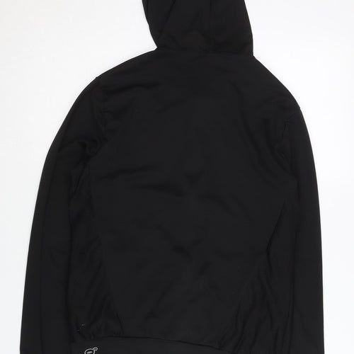 Puma Women's Black Full Zip Hoodie, Size 10, Lightweight