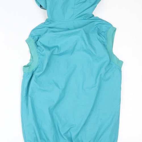 Adidas Women's Hooded Blue Basic Jacket Size 14