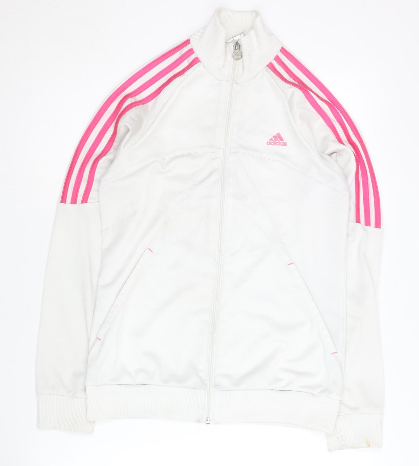 Adidas Girls White Track Jacket 14-15 Years