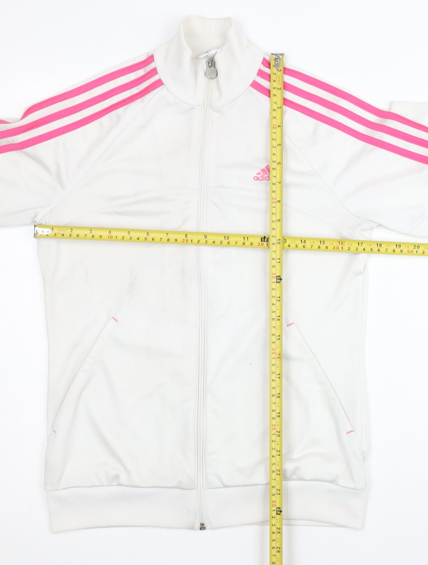 Adidas Girls White Track Jacket 14-15 Years