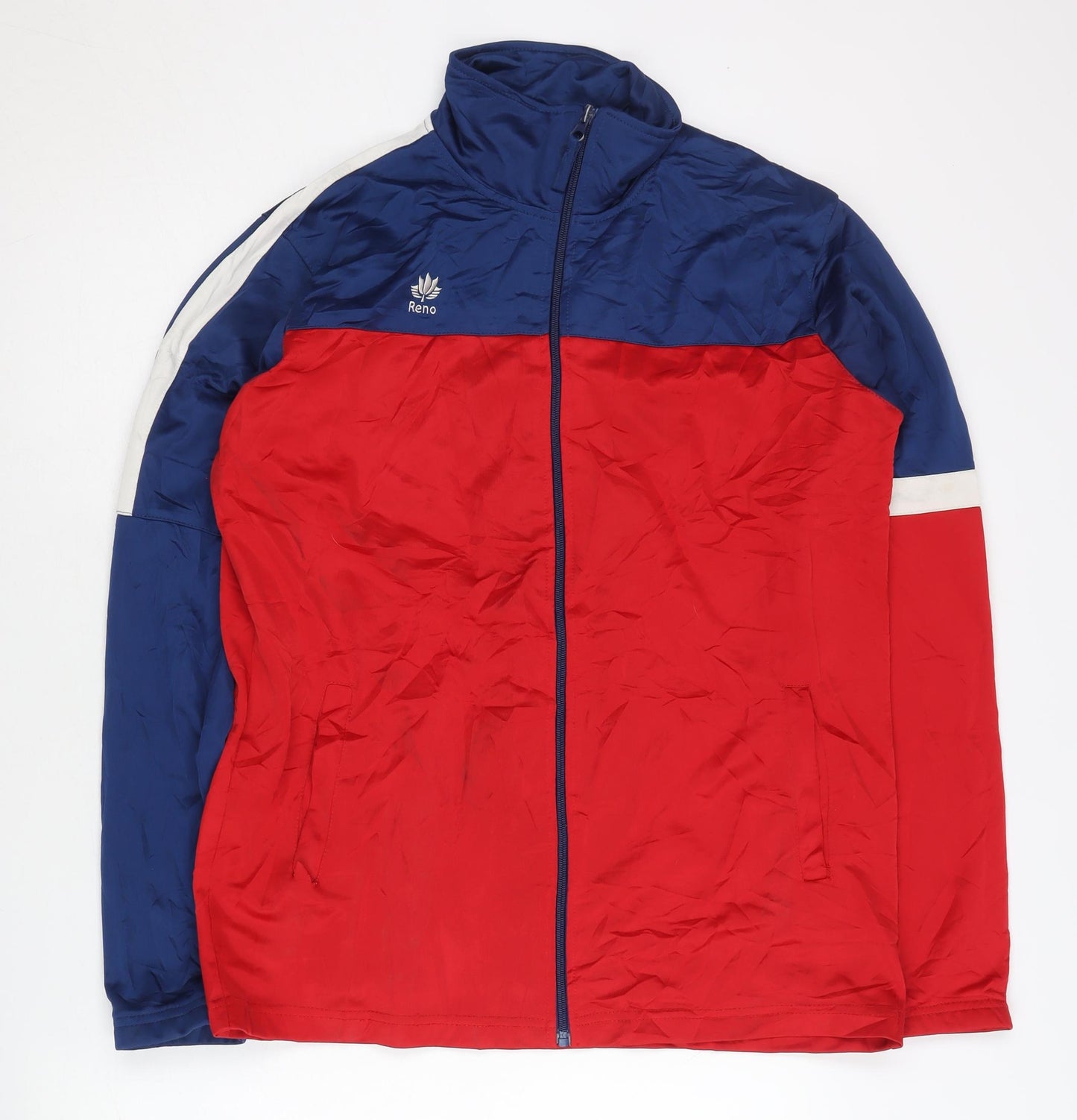 Reno Women's Red Blue Track Jacket Size 18
