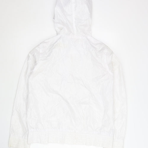 Essentials Sportzone Women's White Windbreaker M Hooded