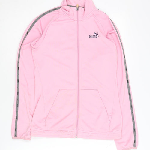 Puma Girls Pink Track Jacket, Size 14, Lightweight Sportswear