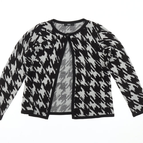 Marks and Spencer Women’s Grey Houndstooth Cardigan Size 12