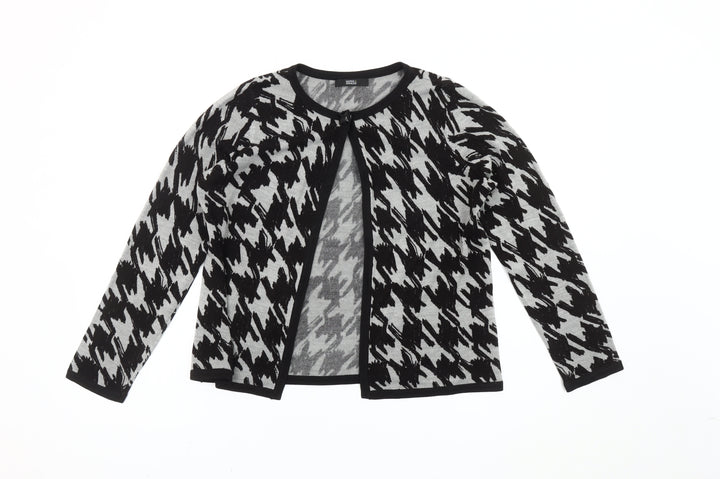 Marks and Spencer Women’s Grey Houndstooth Cardigan Size 12