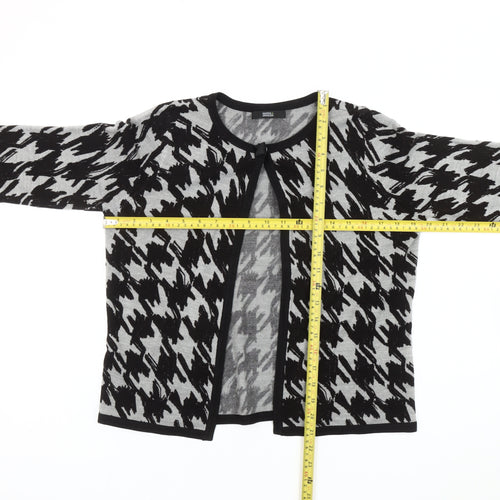 Marks and Spencer Women’s Grey Houndstooth Cardigan Size 12
