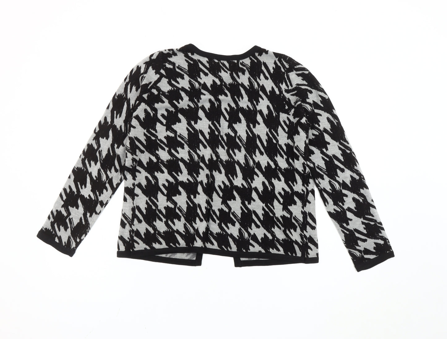 Marks and Spencer Women’s Grey Houndstooth Cardigan Size 12