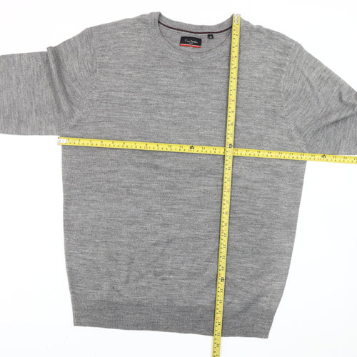 Pierre Cardin Men's Grey XL Pullover Crew Neck Jumper
