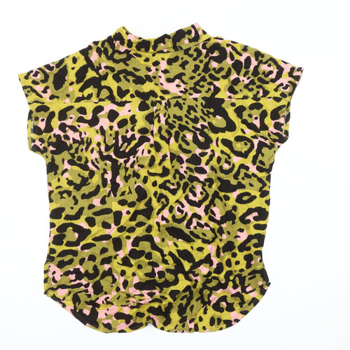 Next Women’s Multicoloured Leopard Print Button-Up Shirt Size 10