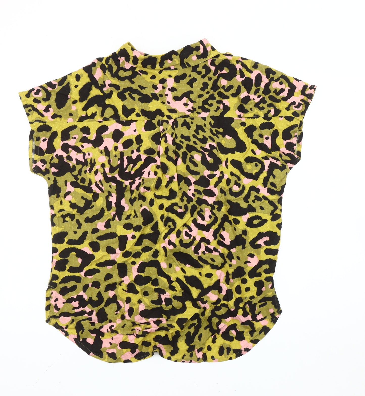 Next Women’s Multicoloured Leopard Print Button-Up Shirt Size 10