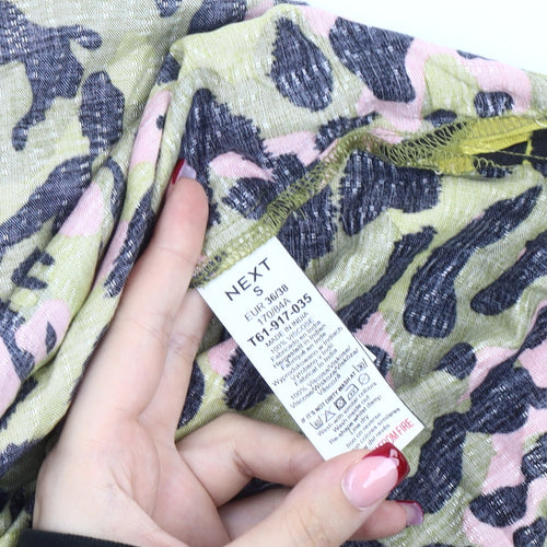 Next Women’s Multicoloured Leopard Print Button-Up Shirt Size 10
