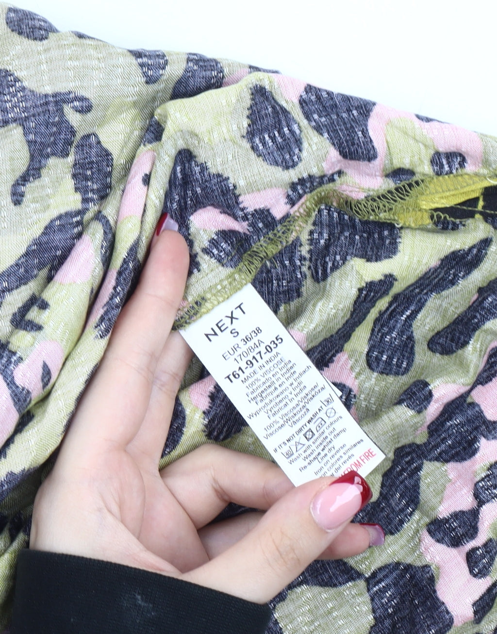 Next Women’s Multicoloured Leopard Print Button-Up Shirt Size 10