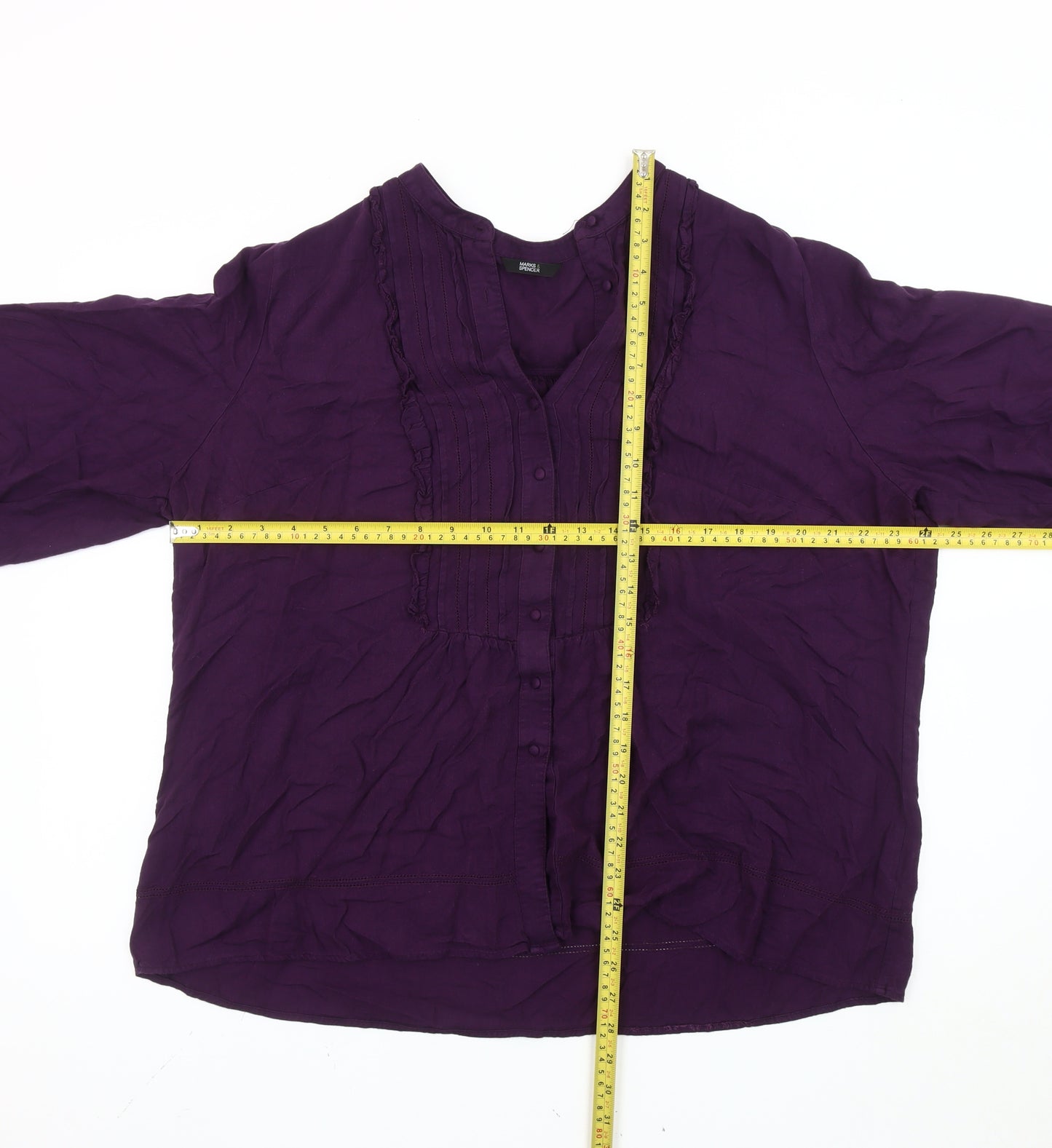 Marks and Spencer Women's Purple Plus Size 22 Tunic Blouse