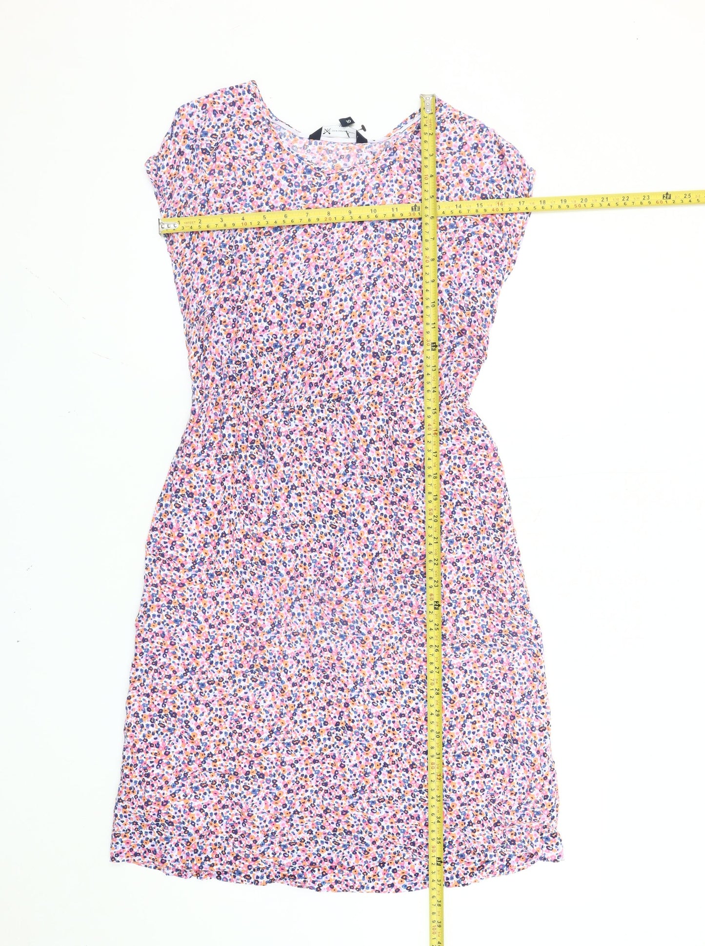 Crew Clothing Women’s Multicoloured Floral Fit & Flare Dress Size 10